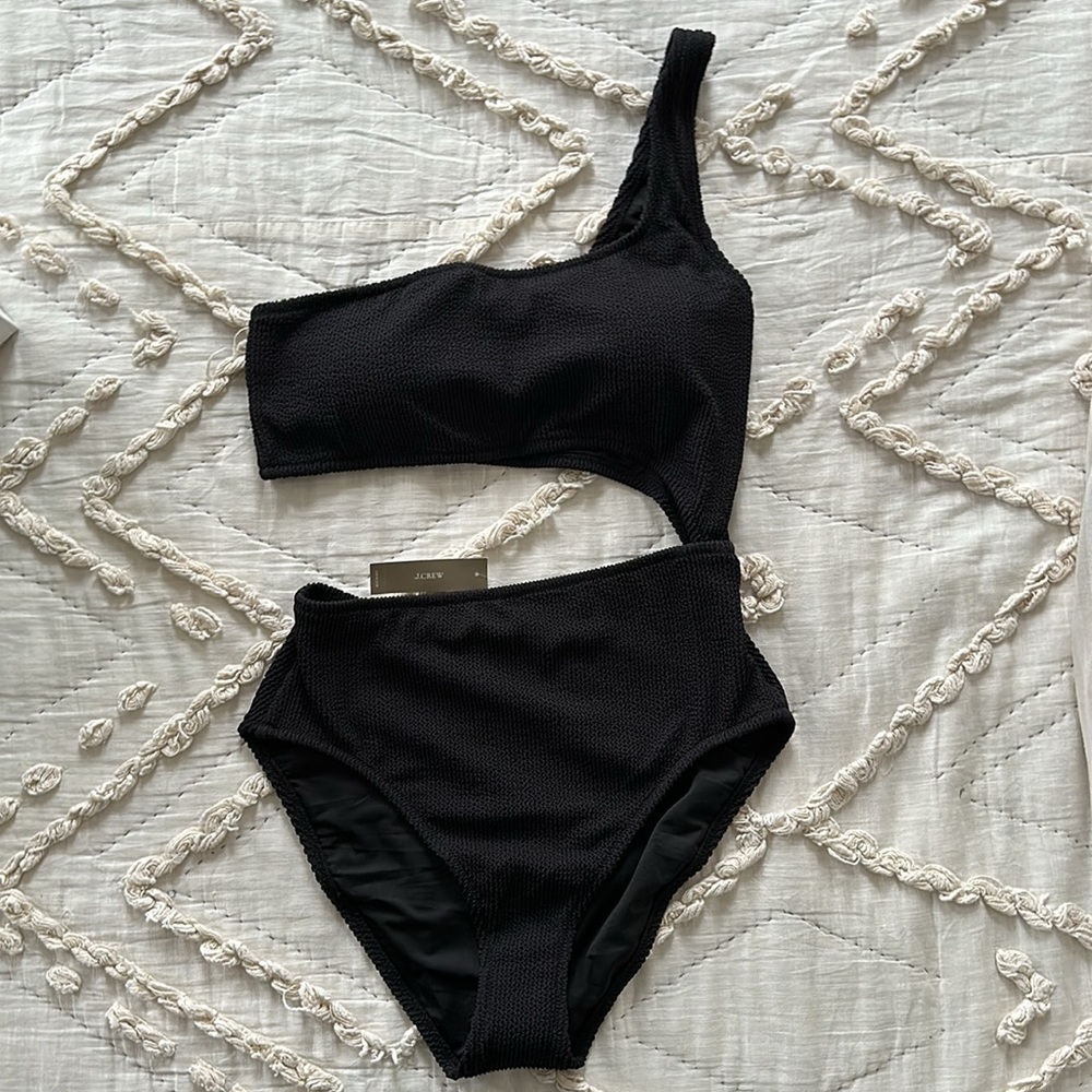 NWT J.CREW Off The Shoulder Swimsuit size 14
